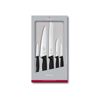 Victorinox - SWISS CLASSIC 5-piece Kitchen Knife Set, Black