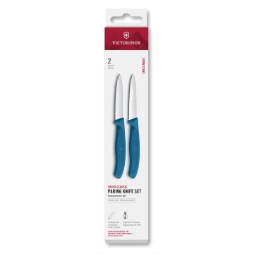 Victorinox - SWISS CLASSIC 8 cm Vegetable Knife Set, 2-piece, Blue