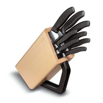 Victorinox - SWISS CLASSIC 9-piece Kitchen Knife Set in Beech/Beige Block