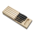 Victorinox - SWISS CLASSIC kitchen knife set with organizer, 6-piece, beech/beige