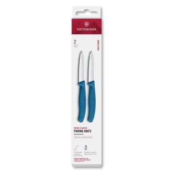 Victorinox - SWISS CLASSIC Vegetable Knife Set 8 cm, 2 pcs, Blue