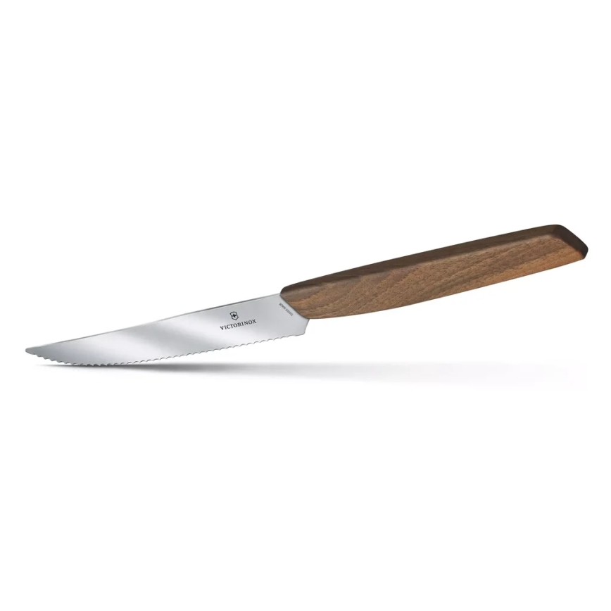 Victorinox - SWISS MODERN 12 cm steak knife set, 2 pcs, walnut