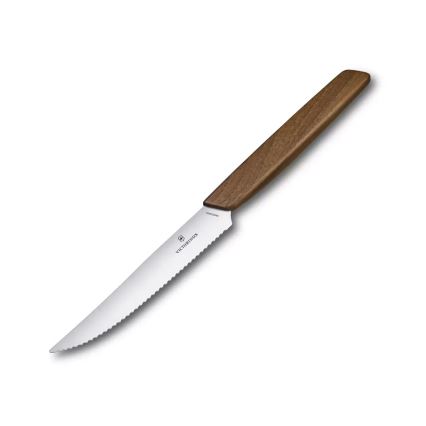 Victorinox - SWISS MODERN 12 cm steak knife set, 2 pcs, walnut
