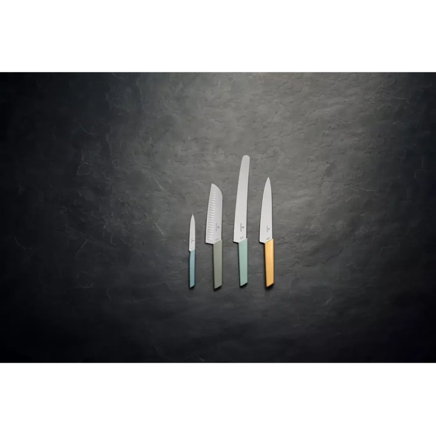 Victorinox - SWISS MODERN 17 cm Santoku Kitchen Knife, Green