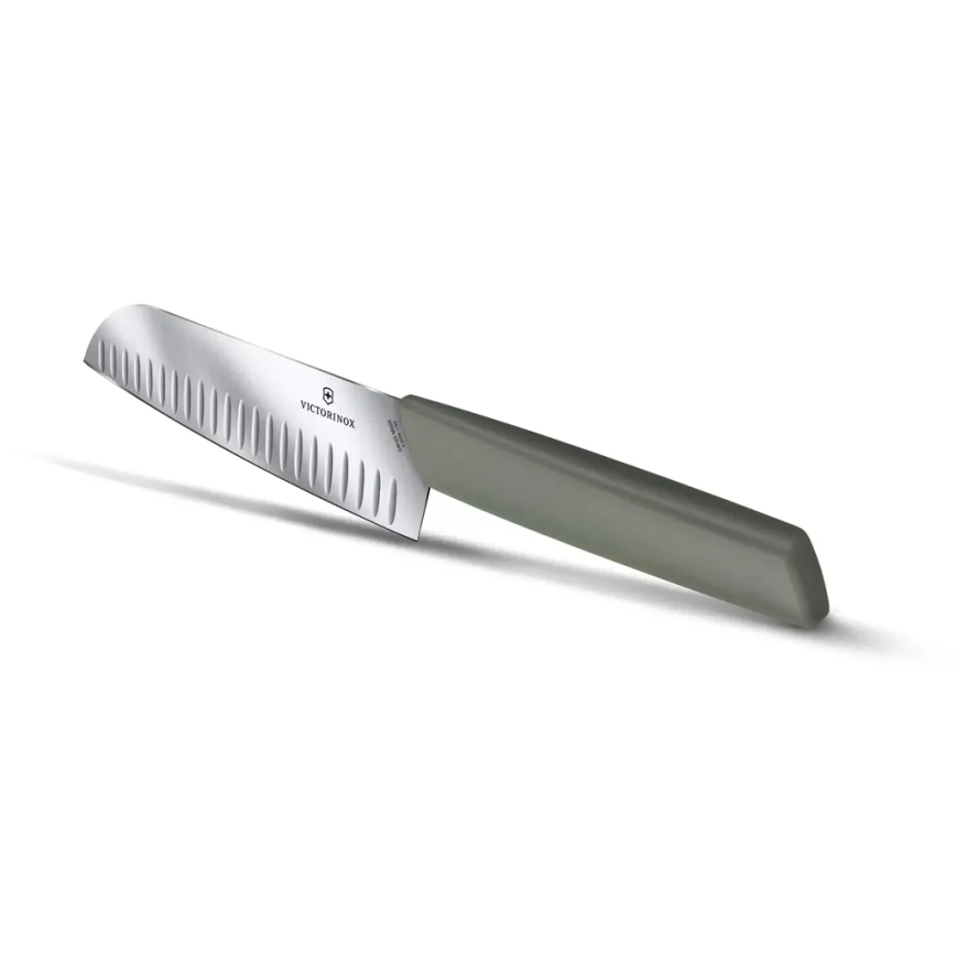 Victorinox - SWISS MODERN 17 cm Santoku Kitchen Knife, Green