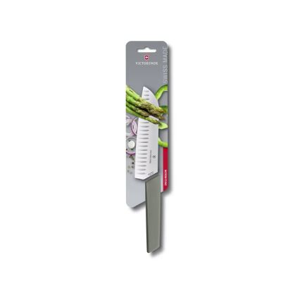 Victorinox - SWISS MODERN 17 cm Santoku Kitchen Knife, Green