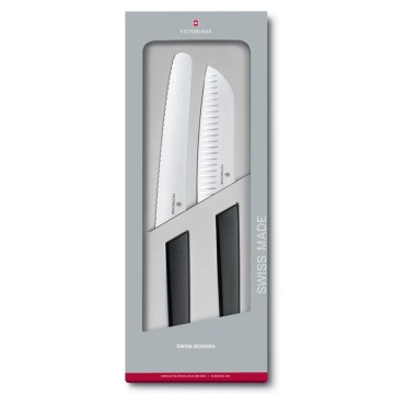 Victorinox - SWISS MODERN 2-piece Kitchen Knife Set, Black
