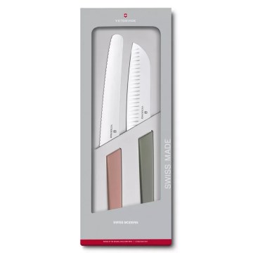 Victorinox - SWISS MODERN 2-piece kitchen knife set, multicolored