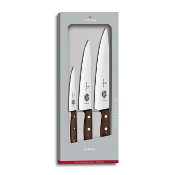 Victorinox - WOOD 3-piece kitchen knife set, maple