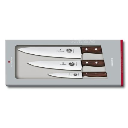 Victorinox - WOOD 3-piece kitchen knife set, maple