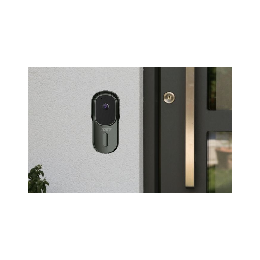 Video doorbell with motion sensor Full HD 1080p 5200 mAh IP65 Wi-Fi anthracite