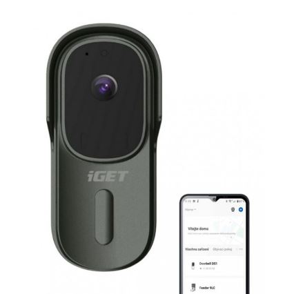 Video doorbell with motion sensor Full HD 1080p 5200 mAh IP65 Wi-Fi anthracite