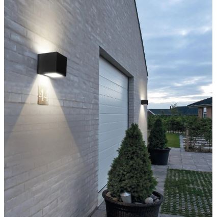 Viking - Dimmable solar LED wall light LED/1W/3,7V IP54 4000K 2000 mAh