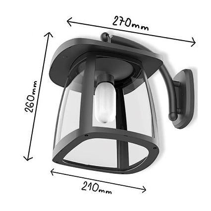 Viking - Dimmable LED solar wall light LED/2W/3,7V IP54 4000K 2000 mAh