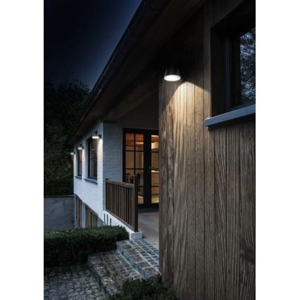 Viking - Dimmable LED Solar Wall Light with Sensor LED/1W/3,7V IP44 4000K 2000 mAh