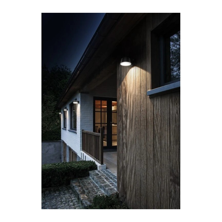 Viking - Dimmable LED Solar Wall Light with Sensor LED/1W/3,7V IP44 4000K 2000 mAh