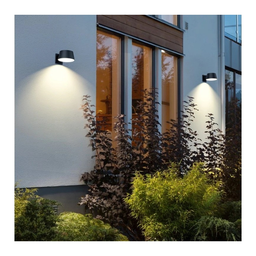 Viking - Dimmable LED Solar Wall Light with Sensor LED/1W/3,7V IP44 4000K 2000 mAh