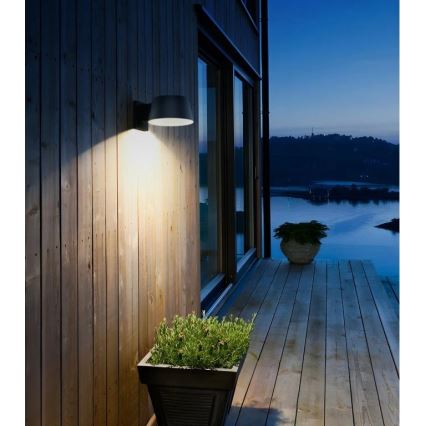 Viking - Dimmable LED Solar Wall Light with Sensor LED/1W/3,7V IP44 4000K 2000 mAh