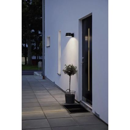 Viking - Dimmable LED Solar Wall Light with Sensor LED/1W/3,7V IP44 4000K 2000 mAh