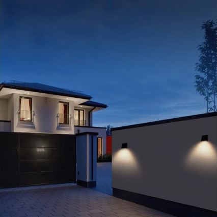 Viking - Dimmable LED Solar Wall Light with Sensor, 2W/3.7V, IP54, 4000K, 2000 mAh