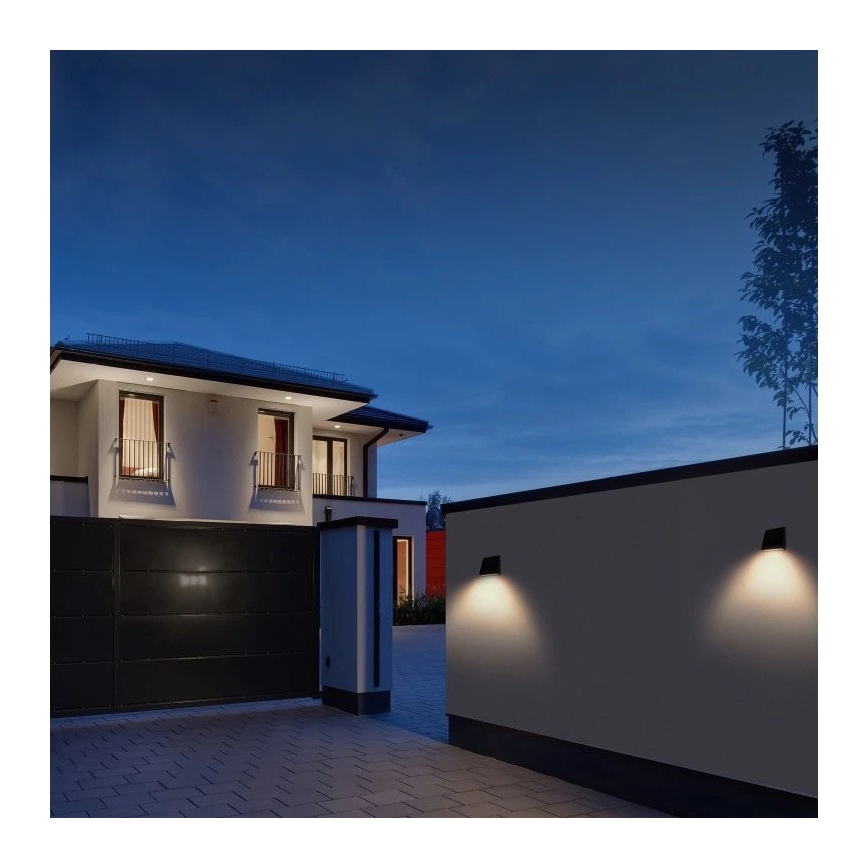 Viking - Dimmable LED Solar Wall Light with Sensor, 2W/3.7V, IP54, 4000K, 2000 mAh