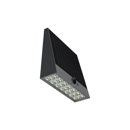 Viking - Dimmable LED Solar Wall Light with Sensor, 2W/3.7V, IP54, 4000K, 2000 mAh