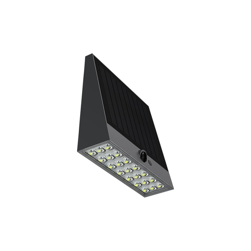 Viking - Dimmable LED Solar Wall Light with Sensor, 2W/3.7V, IP54, 4000K, 2000 mAh