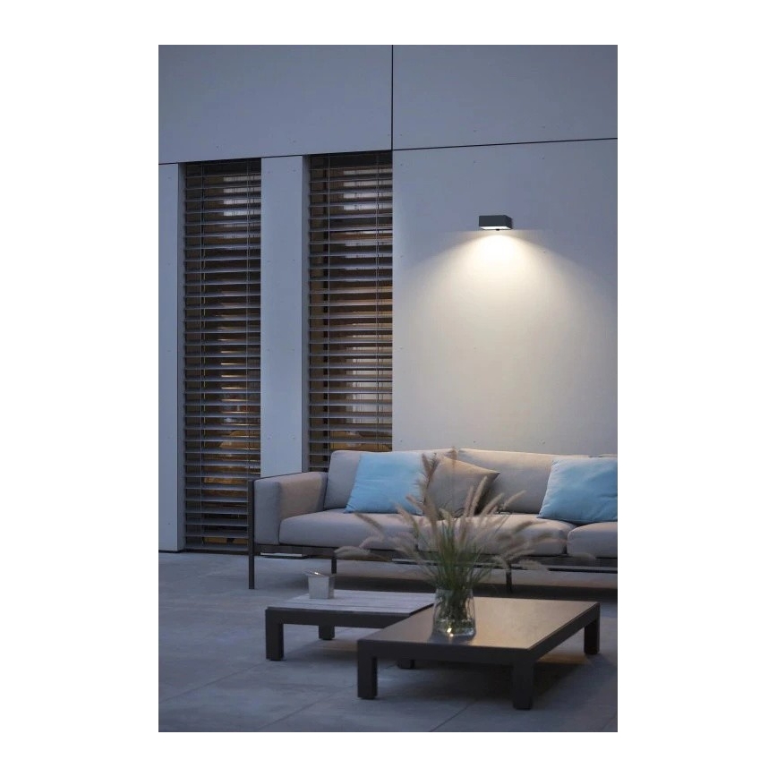 Viking - Dimmable LED Solar Wall Light with Sensor LED/2W/3,7V IP65 4000K 2000 mAh