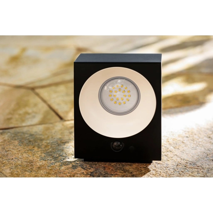 Viking - Dimmable LED Solar Wall Light with Sensor LED/2W/3,7V IP65 4000K 2000 mAh