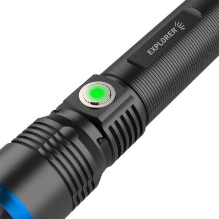 Viking - Dimmable Rechargeable Flashlight LED/5V IPX3 600 lm 2600 mAh