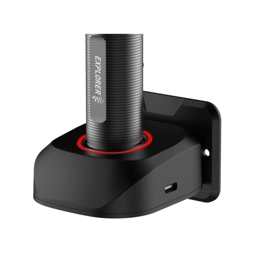 Viking - Dimmable Rechargeable Flashlight LED/5V IPX3 600 lm 2600 mAh