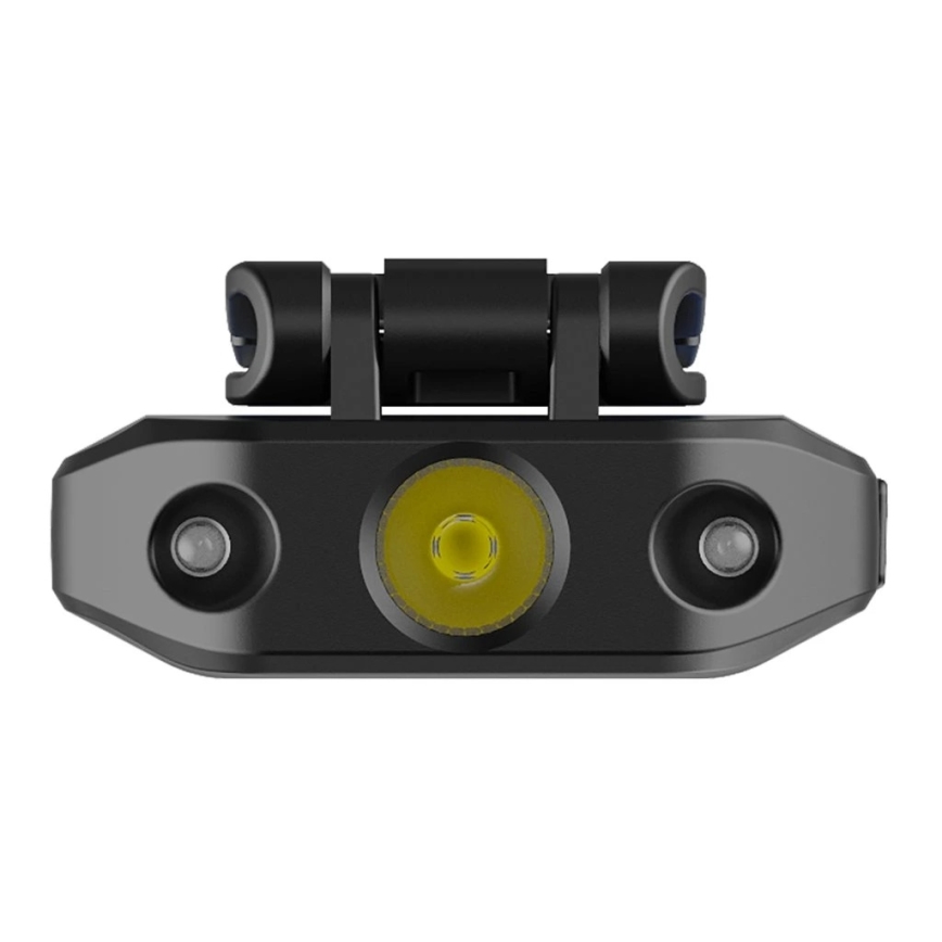 Viking - Dimmable LED Rechargeable Flashlight with Sensor and Red Light LED/5V IPX4 200 lm 500 mAh