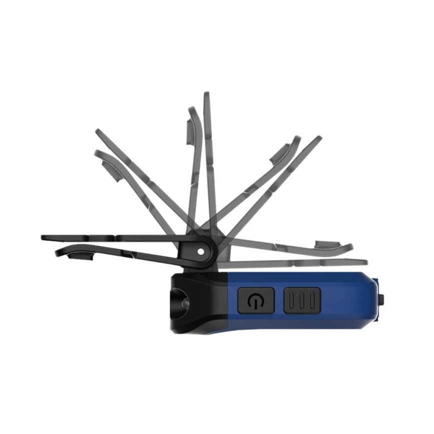 Viking - Dimmable LED Rechargeable Flashlight with Sensor and Red Light LED/5V IPX4 200 lm 500 mAh