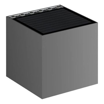 Viking - Dimmable solar LED wall light LED/1W/3,7V IP54 4000K 2000 mAh