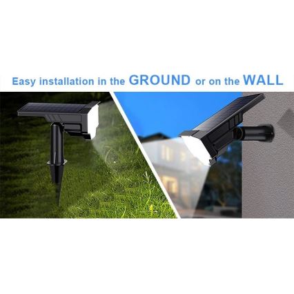 Viking - LED Solar Lamp LED/1W/3.7V IP65 6000K 2200 mAh