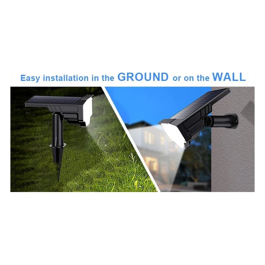 Viking - LED Solar Lamp LED/1W/3.7V IP65 6000K 2200 mAh