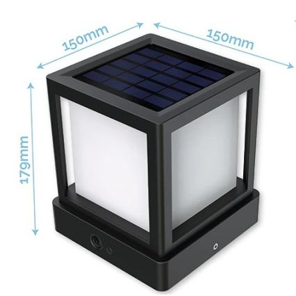 Viking - LED Solar Lamp with Sensor LED/1.4W/3.7V IP54 4000K 2000 mAh