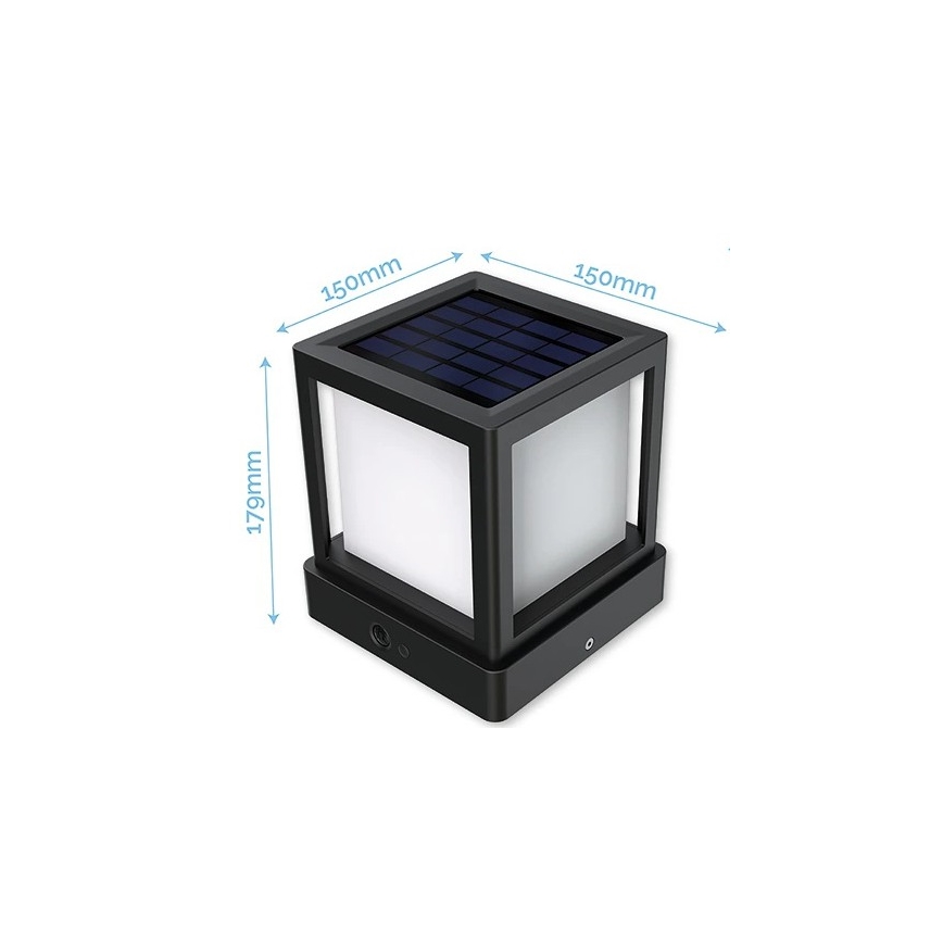 Viking - LED Solar Lamp with Sensor LED/1.4W/3.7V IP54 4000K 2000 mAh