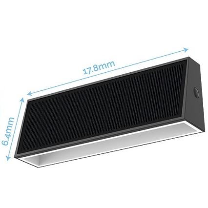 Viking - LED Solar Wall Light LED/1.3W/3.7V IP44 4000K 2000 mAh