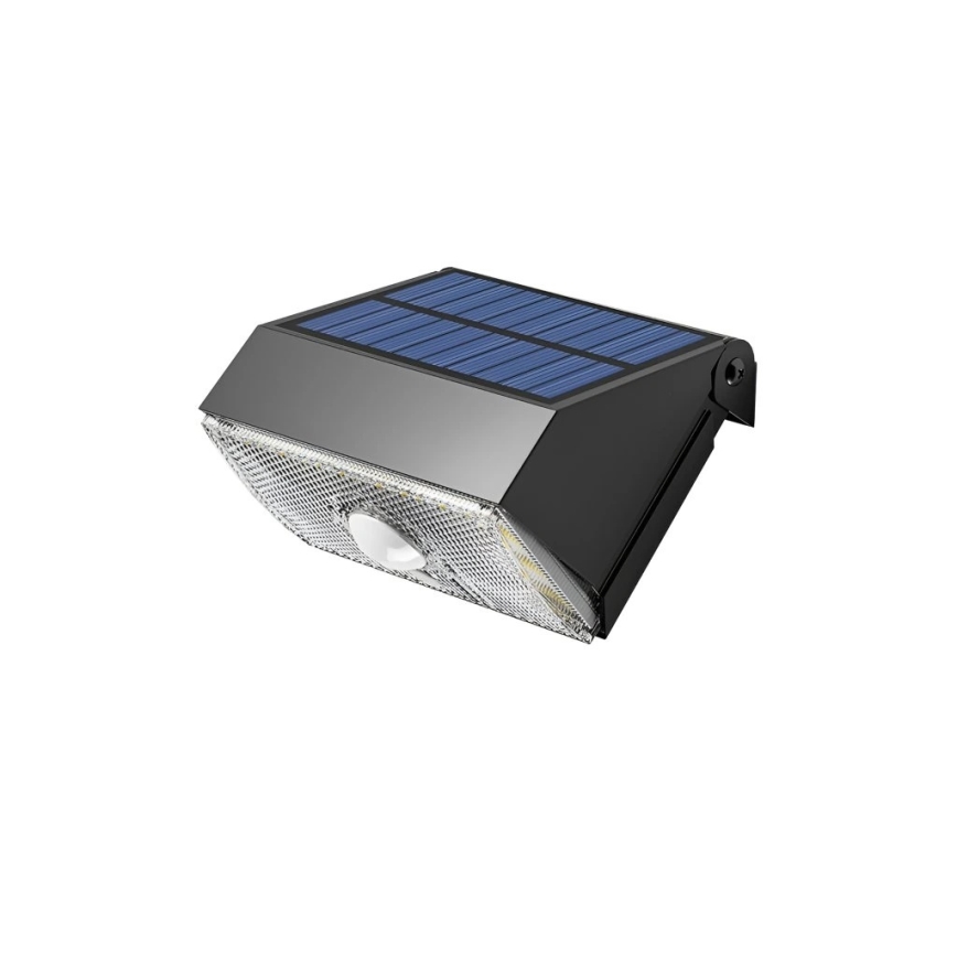 Viking - LED Solar Wall Light with Sensor, 3.7V, IP54, 3000/4000K, 2000 mAh