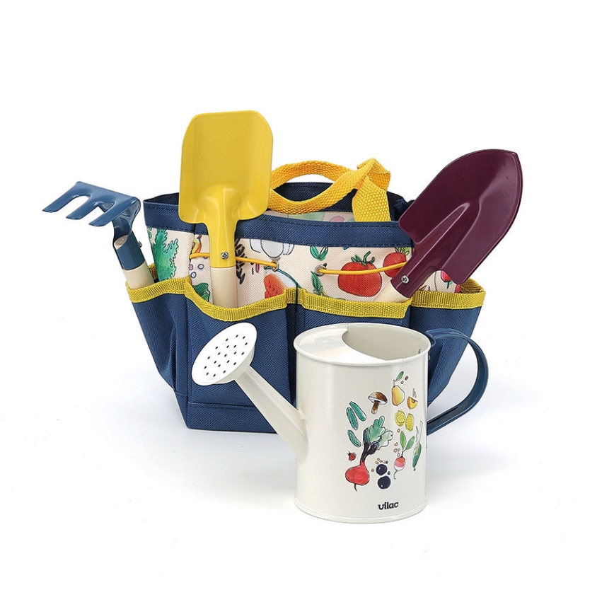 Vilac - Garden bag with tools and a watering can