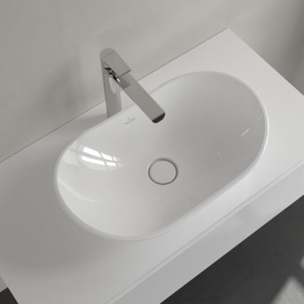 Villeroy & Boch 411060R1 - Countertop washbasin MY NATURE 61x36 cm ceramic/white