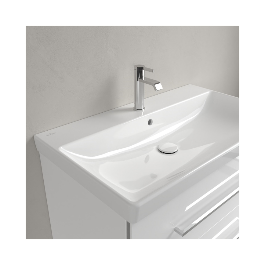 Villeroy & Boch 41568001 - AVENTO Wall-hung Basin 80x47 cm, Ceramic/White