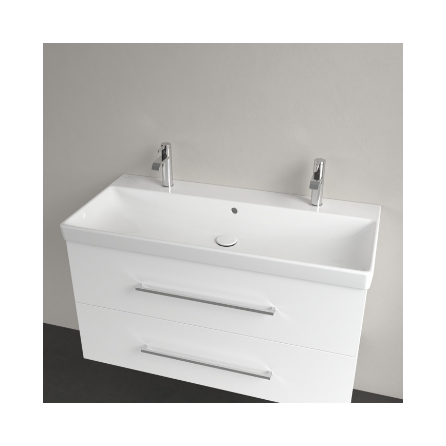 Villeroy & Boch 4156A401 - AVENTO Wall-hung Washbasin 100 x 47 cm, Ceramic/White