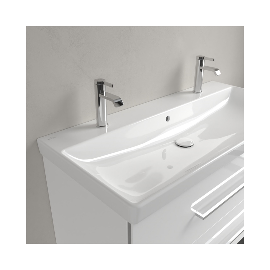 Villeroy & Boch 4156A401 - AVENTO Wall-hung Washbasin 100 x 47 cm, Ceramic/White