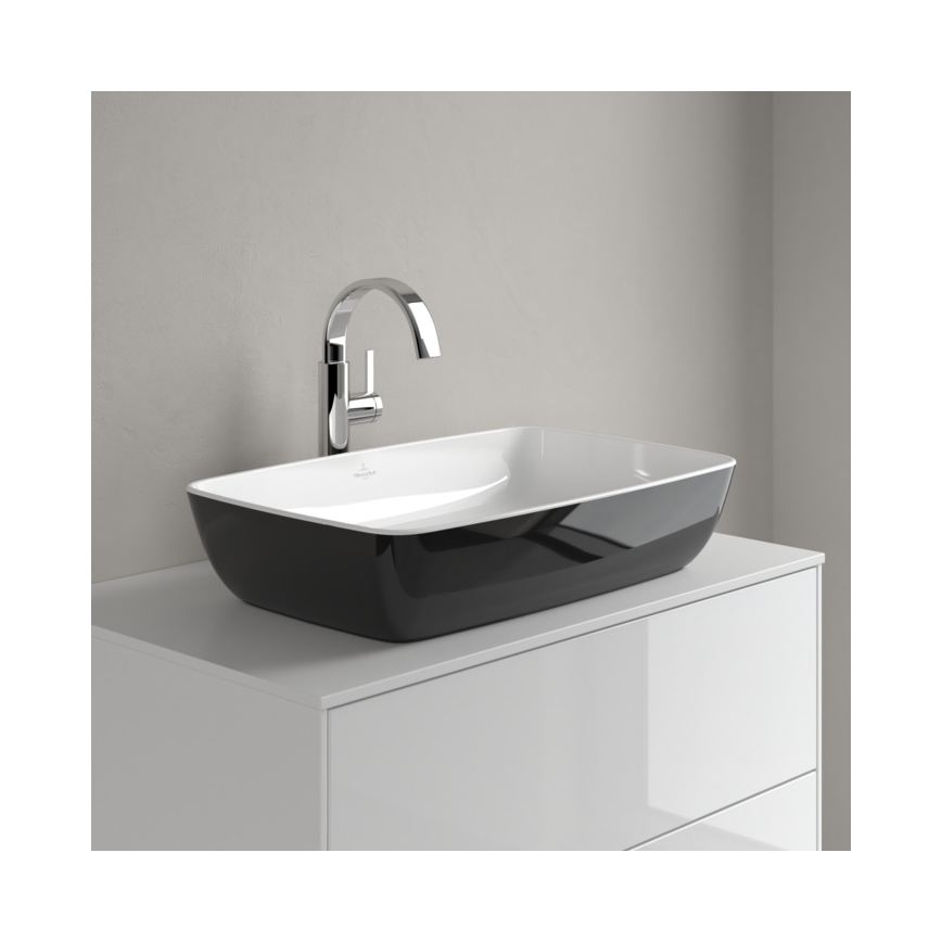 Villeroy & Boch 417258BCT8 - ARTIS Countertop Washbasin, 58 x 38.5 cm, Ceramic/Black