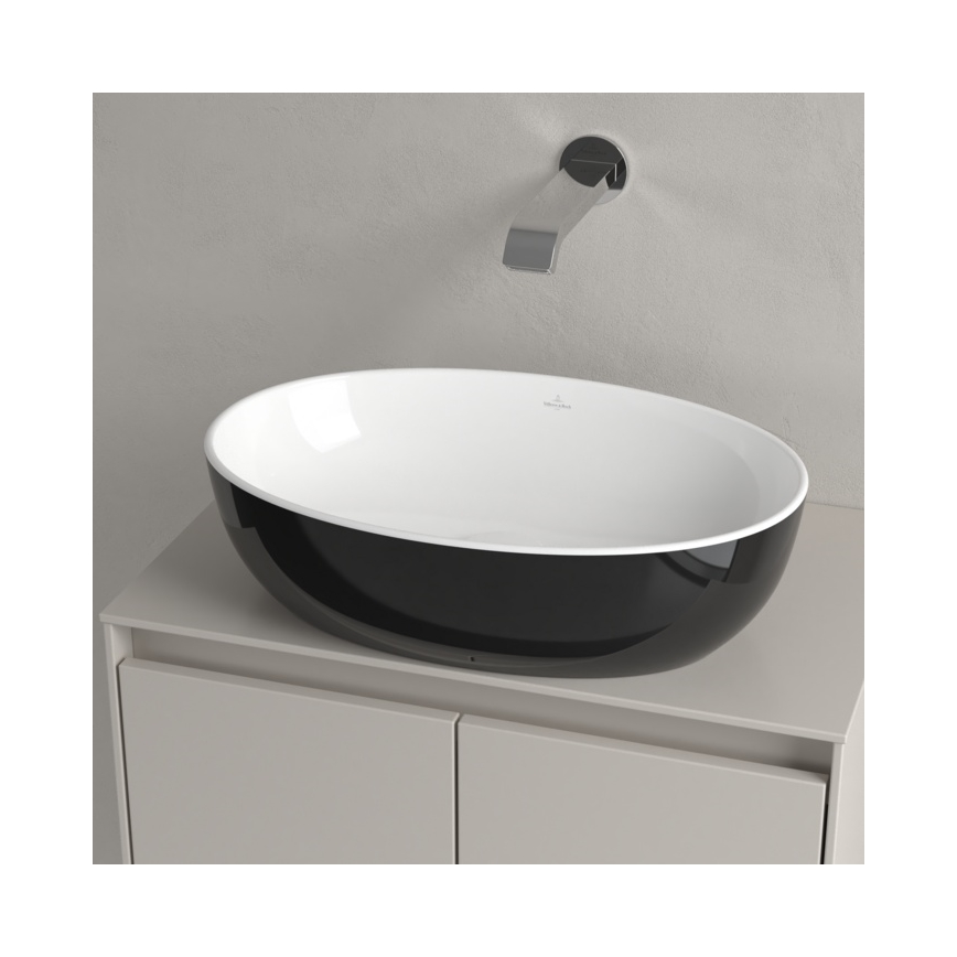 Villeroy & Boch 438848BCT8 - ARTIS Recessed Washbasin 48 x 32.5 cm Ceramic/Black