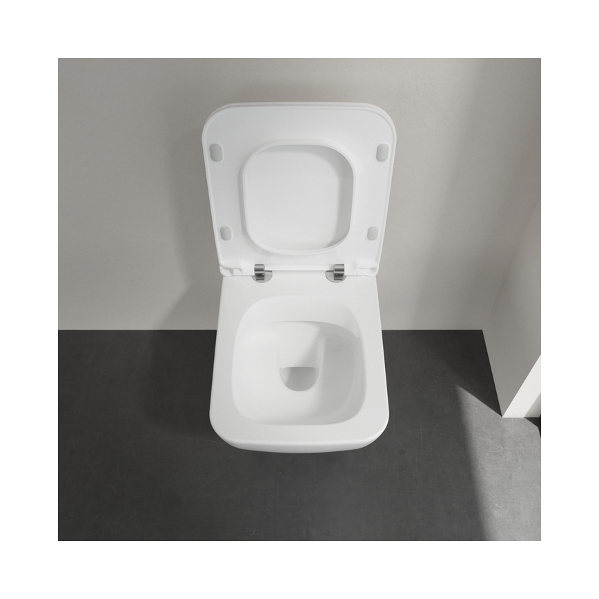 Villeroy & Boch 4611RL01 - Wall-hung toilet with SoftClose seat VENTICELLO ceramic/white