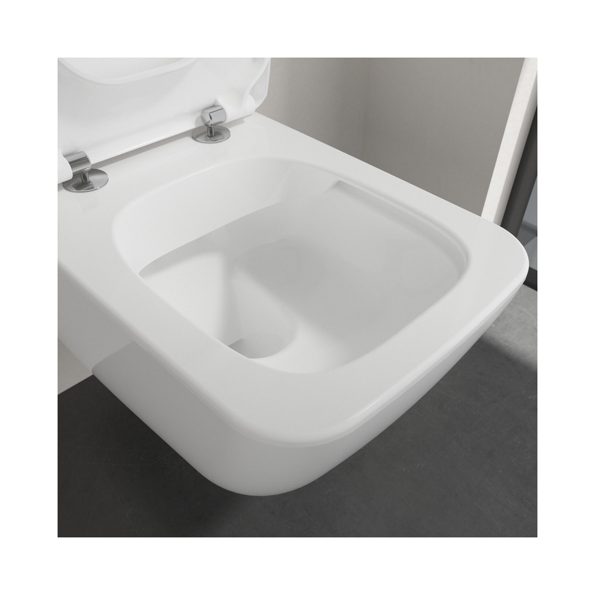 Villeroy & Boch 4611RS01 - Wall-hung toilet with SoftClose seat VENTICELLO ceramic/white