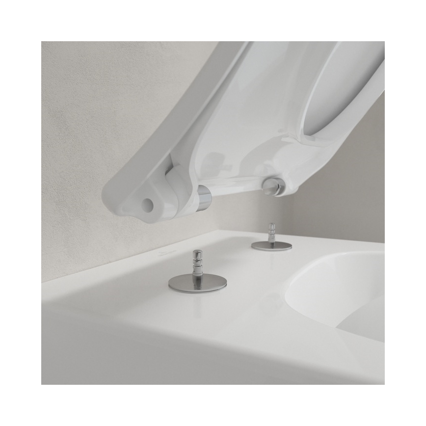 Villeroy & Boch 4611RS01 - Wall-hung toilet with SoftClose seat VENTICELLO ceramic/white